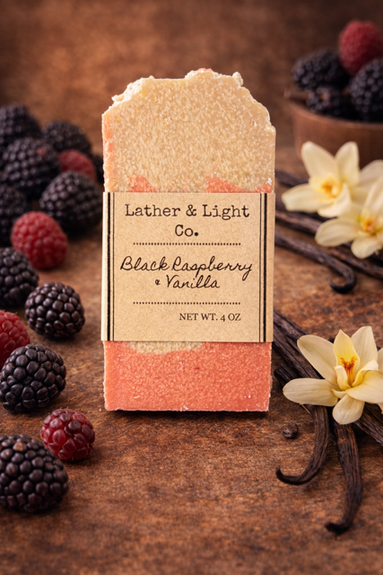 Black Raspberry & Vanilla Soap 4oz